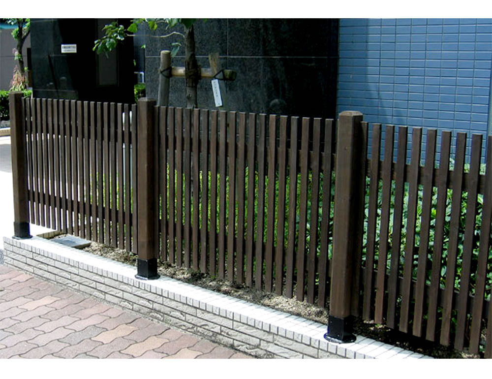 内角75cm 平地用支柱固定金具 単品 ラティス用柱固定金具