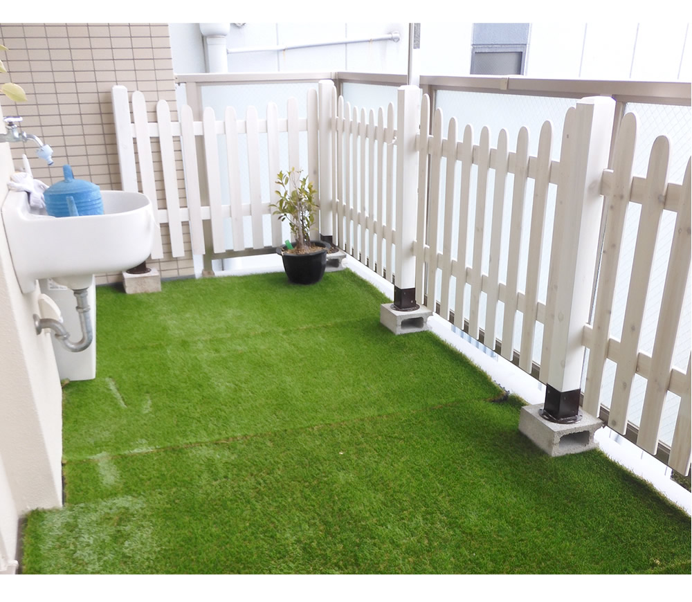 内角75cm 平地用支柱固定金具 単品 ラティス用柱固定金具