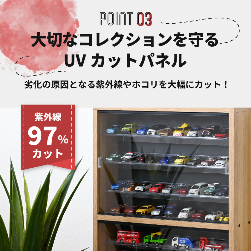 専用マグネット棚6枚付き ミニカー コレクションケース マグリル