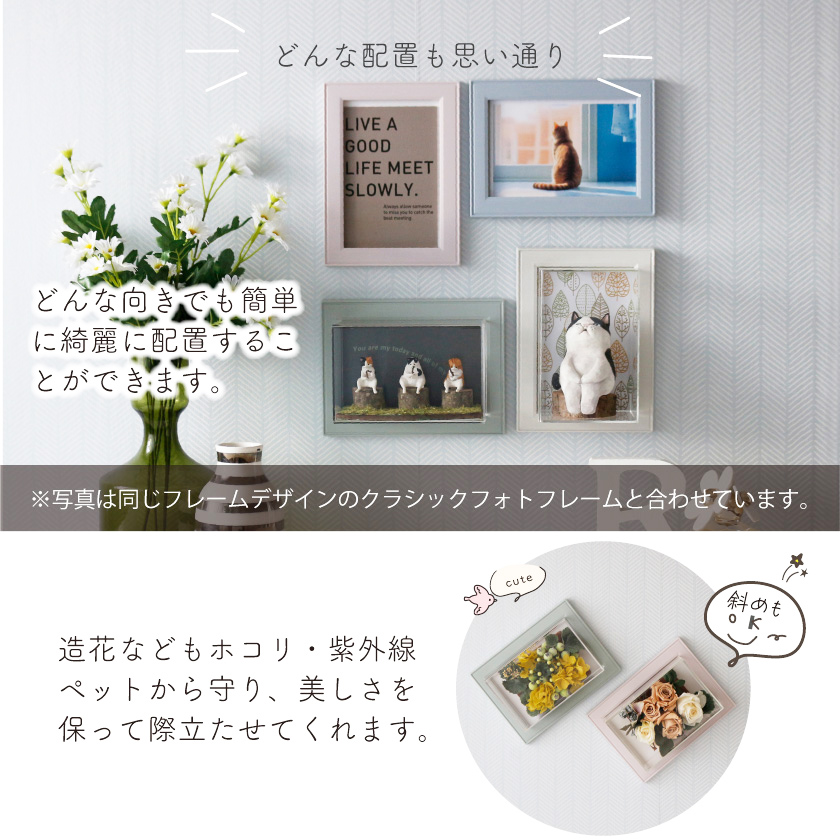 コレクションケース アクリル 棚 壁掛け ミニチュア 飾り棚 ガチャガチャ カプセルトイ フィギュア ケース uvカット ボックス ブリザードフラワー ディスプレイ | ブランド登録なし | 07