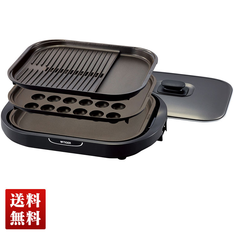 新品タイガーホットプレートグリル鍋海外赴任駐在たこ焼き中国
