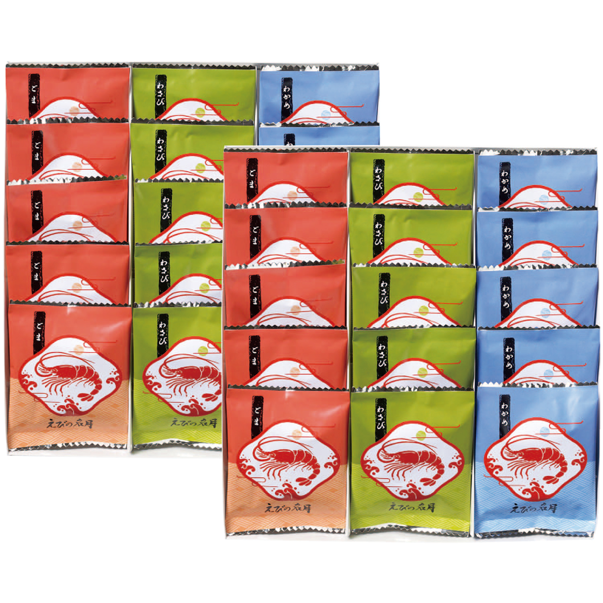 お歳暮 御歳暮 冬ギフト プレゼント  2025 送料無料 お菓子 せんべい 送料無料 和菓子 煎餅 えび 3種類 詰め合わせ えびの名月 えびせん せんべい DE-50 |  | 04