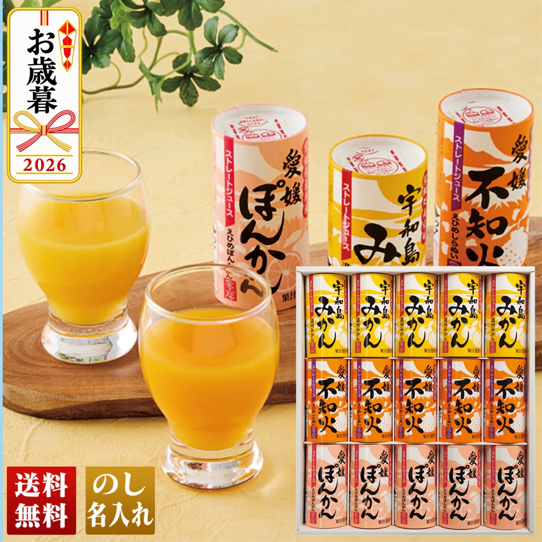 ちー★愛工房 愛媛県産柑橘 ストレートジュース10本セットみきゃんちゃん入 お歳暮 御歳暮 冬ギフト プレゼント 2026 送料無料 愛工房 愛媛県産