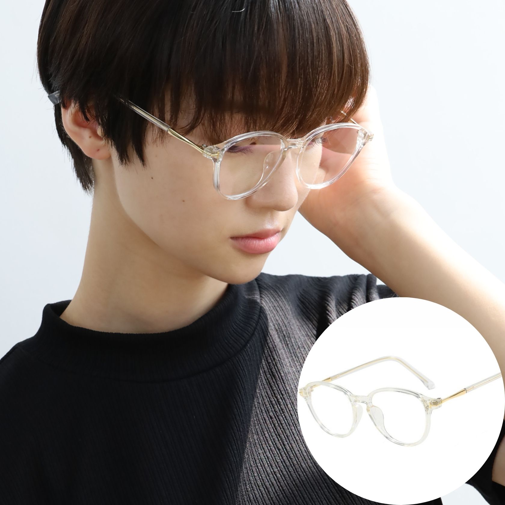 新品未使用 クラッシック ブルーライトカット メガネ シルバー ブルーライトカットメガネ 99％ pcメガネ おしゃれ PC眼鏡 伊達メガネ