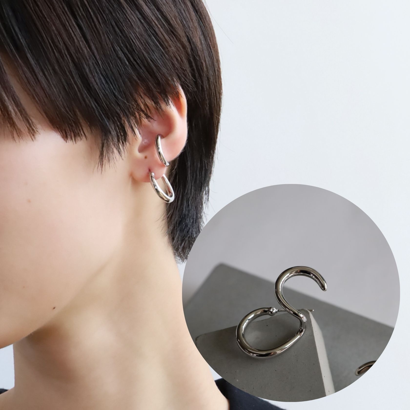 ピアス つけっぱなし アレルギー対応 両耳用 アクセサリー シルバー925 