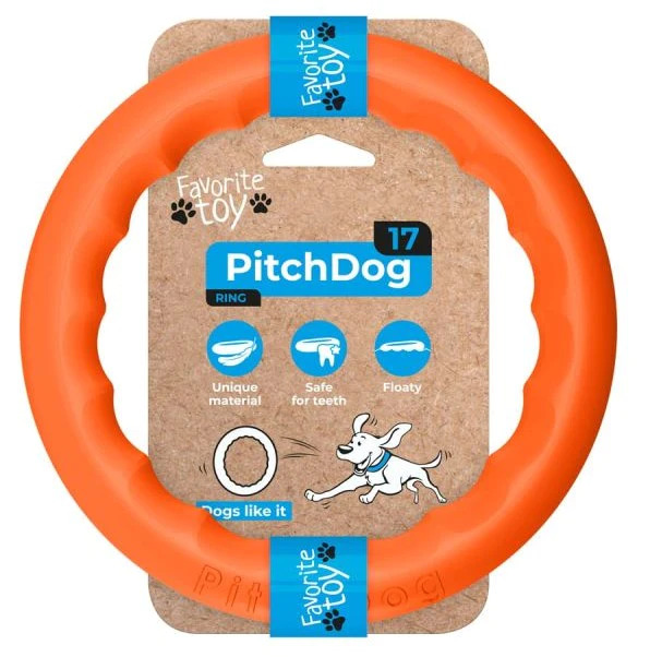 犬 犬用 おもちゃ Pitch Dog17サイズ（パピー 小型犬 中型犬用）ピッチドッグ リング ジャックラッセル 水に浮く プラー 輪っか 丈夫 頑丈｜noeldog｜03