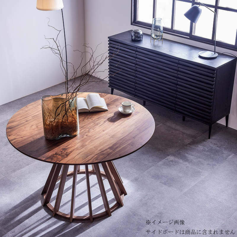 ACTUS テーブル 木製円卓　木目が綺麗　直径140cm ダイニングテーブル ラウンド 丸 幅140cm 食卓 円 セレクトオーダー 天