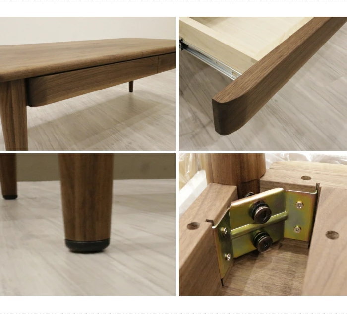 リビングテーブル センター オイル塗装 幅120cm 天然木 ウォールナット