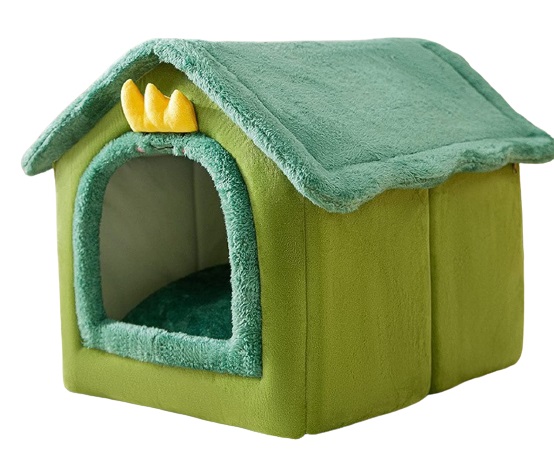 ドーム型 ペットハウス   犬猫用ベッド ペットハウス ペットベッド 犬の巣 通年用 保温 寝具 滑り止め 洗える クッション付き 室内用 LB-280