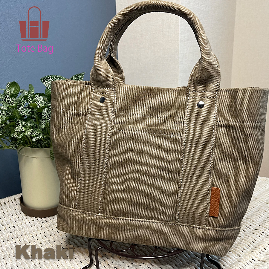 トートバッグ レディース ミニトートバッグ キャンバス 仕切りが