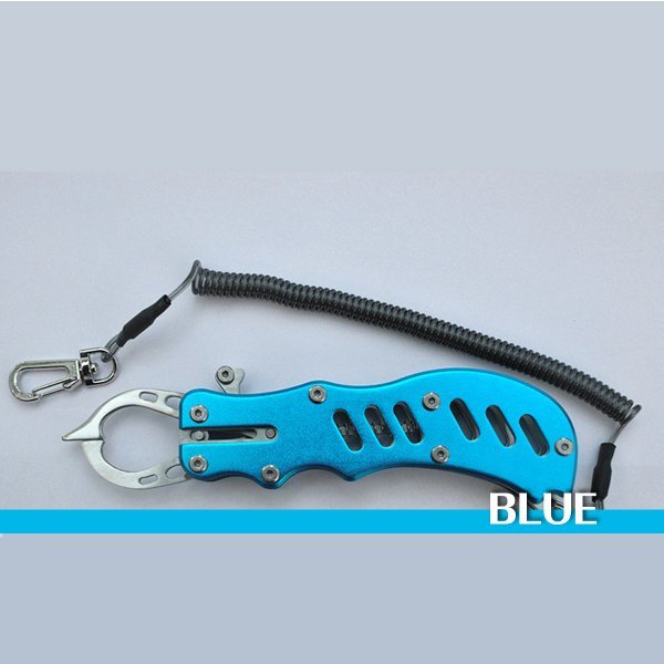 フィッシュグリップ 釣り フィッシュキャッチャー フィッシングプライヤー  魚掴み グリップ コンパクト ステンレス 釣り具 カラビナ付き LB-81 区分N |  | 03