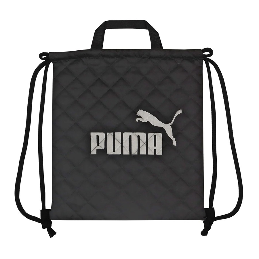 PUMA ナップサック ブラック ネイビー 黒 紺 リュック プーマ 入学 子供 学校 習い事 プレゼント バック エコバック サッカー スポーツ 区分N PM414 | PUMA | 01