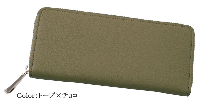 長財布 本革 メンズ キプリス ハニーセル スパークリングカーフ 使いやすい ラウンドファスナー 日本製 束入 1670｜noijapan｜04