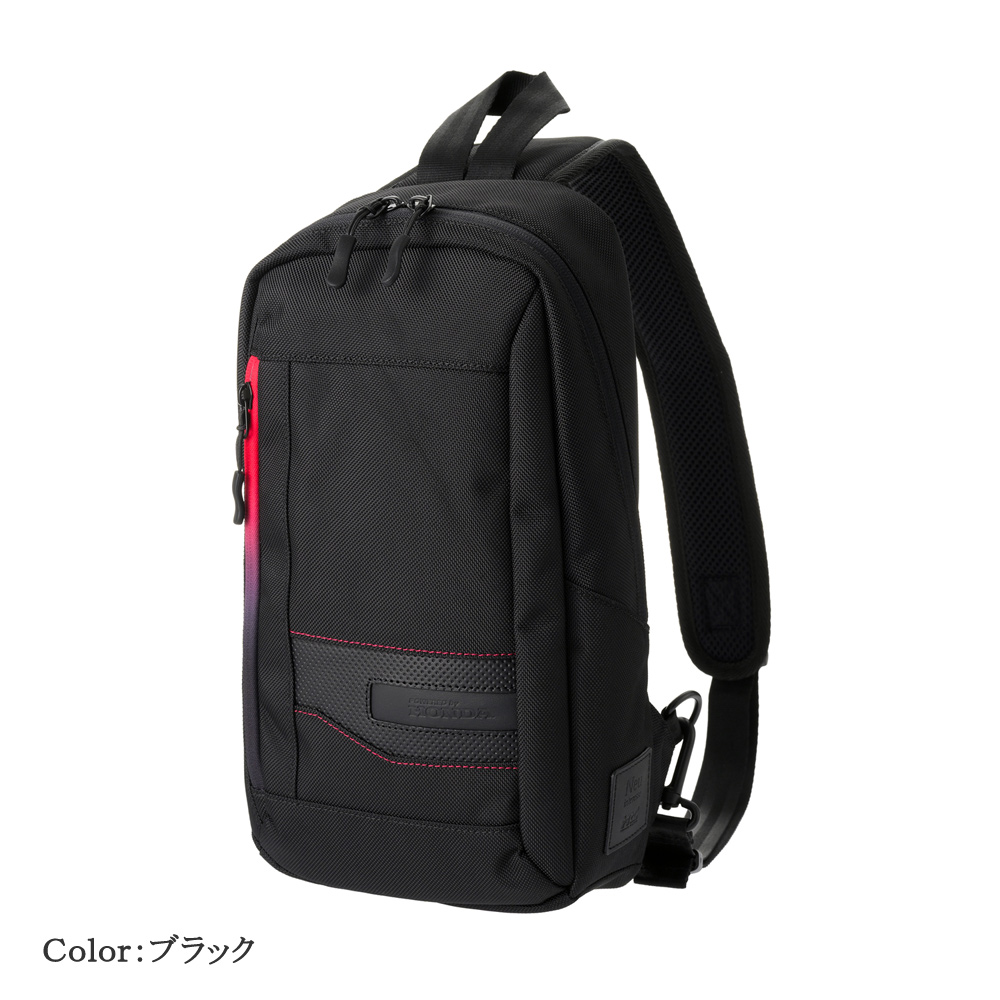 ノイインテレッセ × Honda × HRC ボディバッグ メンズ グラディエント Neu interesse Honda 本田技研工業株式会社 Honda Racing Corporation 3215の画像