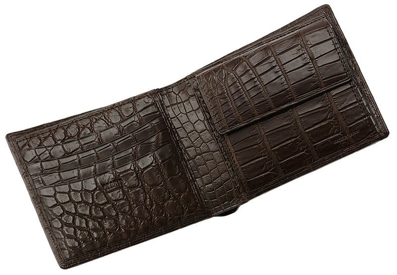 CYPRIS（キプリス） メンズ 財布 二つ折り 小銭入れあり クロコダイル