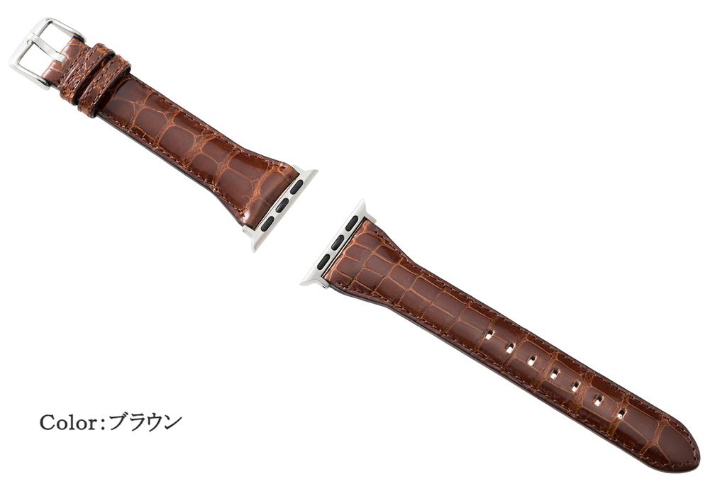 ウォッチバンド(Apple watch対応)（Ｓ） キプリス CYPRIS クロコダイル 4225 日本製 おしゃれ レザー ブランドの画像