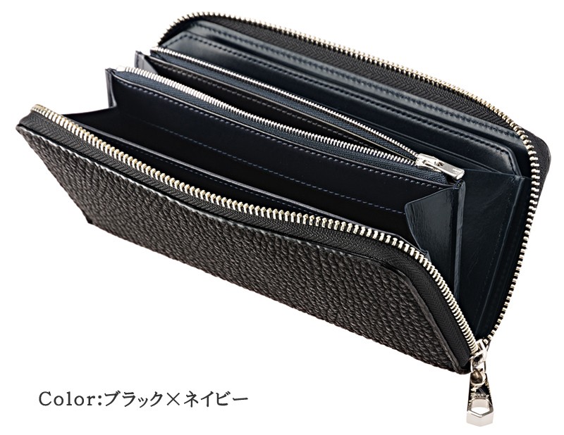 財布 メンズ 長財布 革 ラウンドファスナー レザー キプリス コレクション 極２ ＫＩＷＡＭＩ２ CYPRIS 本革 レザー 日本製 束入 4295の画像
