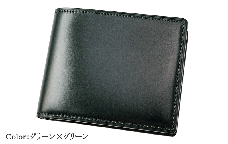 メンズ 財布 二つ折り コードバン 日本製 キプリス CYPRIS オイルシェルコードバン ＆ ルー...