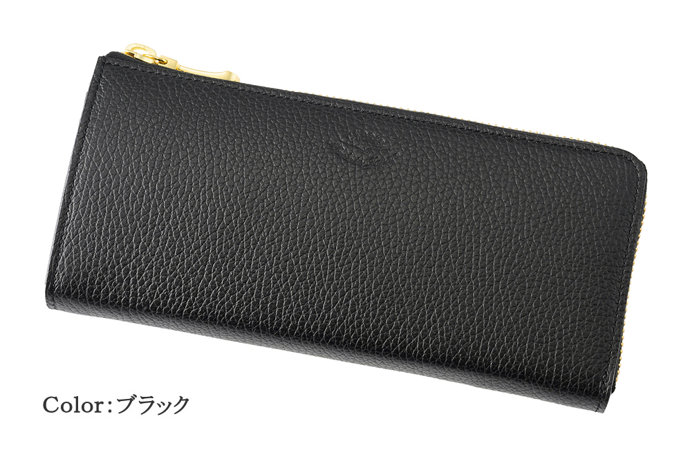 長財布 レディース 小銭入れ仕切りあり 本革 日本製 L字ファスナー キプリス  ハニーセル CYPRIS 財布 ルミナス 使いやすい 母の日 プレゼント 6447の画像