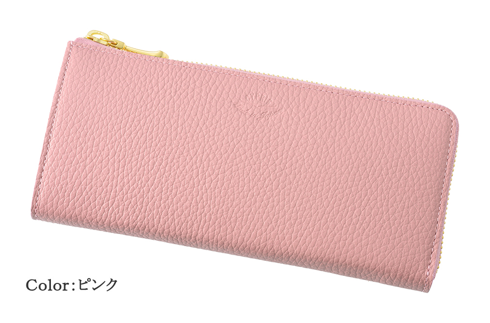 長財布 レディース 小銭入れ仕切りあり 本革 日本製 L字ファスナー キプリス  ハニーセル CYPRIS 財布 ルミナス 使いやすい 母の日 プレゼント 6447の画像