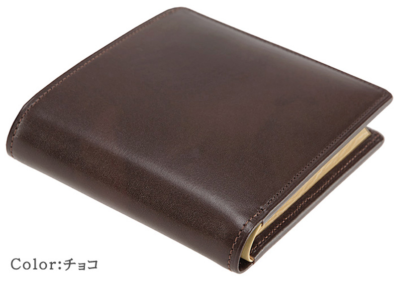 未使用品✨CYPRIS キプリス 折り財布 シラサギレザー　コードバン　ブラウン キプリス本革製コードバンxシラサギレザー二つ折り財布 カラー