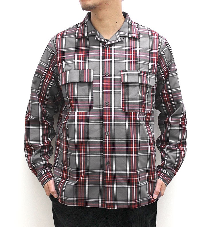 s30】【リップラップ/Riprap】SEMI-OPEN COLLAR SHIRTS（セミオープン