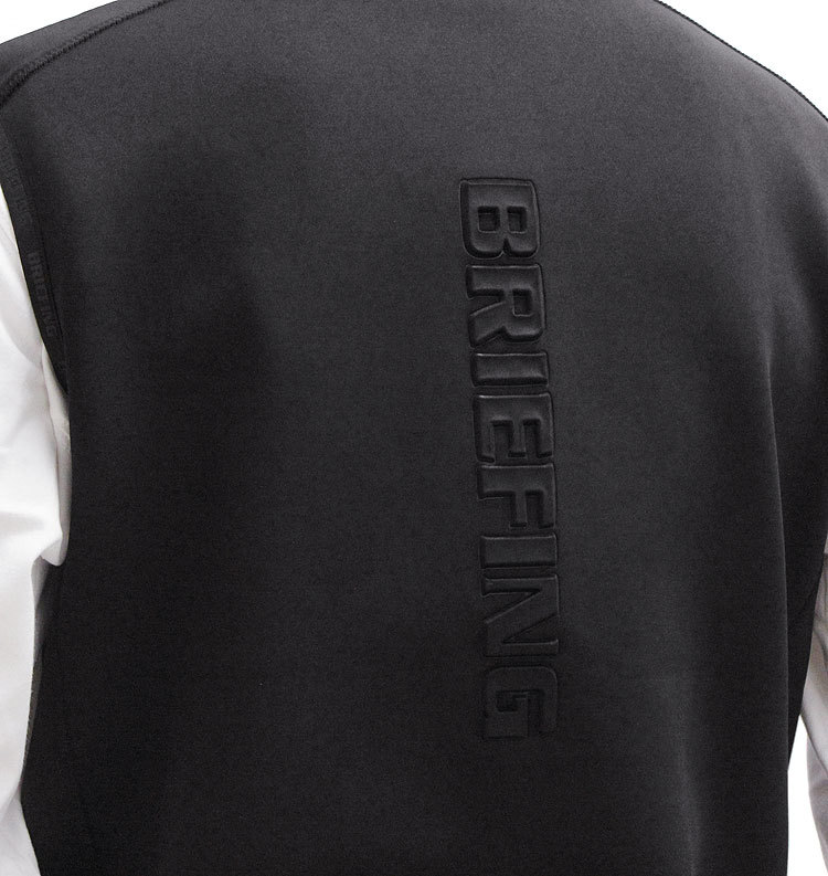 ◆美品◆BRIEFING GOLF◆3D LOGO VEST◆ベスト◆チャコール BRIEFING GOLF 【ブリーフィング/BRIEFING】MENS 3D LOGO VEST