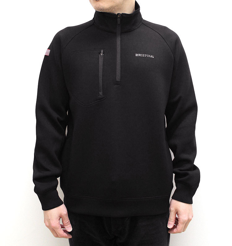 ブリーフィング/BRIEFING】MENS WARM 3D LOGO HALF ZIP（メンズ