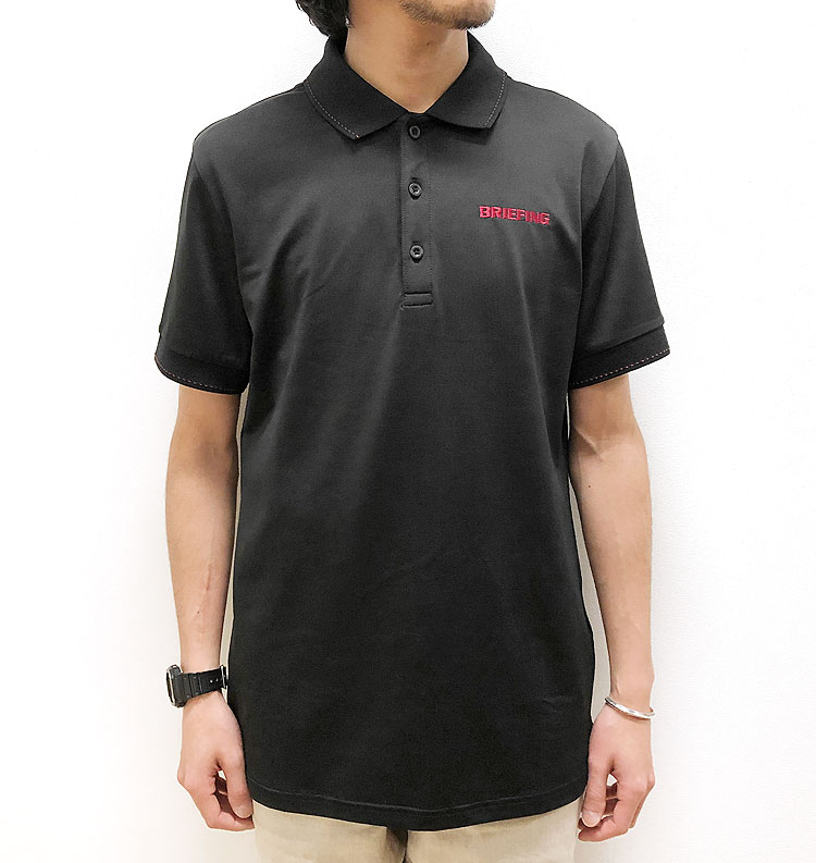 BRIEFING GOLF ポロシャツ ブラック　BBG223M02 BRIEFING GOLF（ブリーフィングゴルフ） 【ブリーフィング/BRIEFING