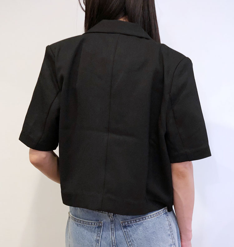 s30】【アガウド/AgAwd】Tailored Short Jacket（テーラードショート 