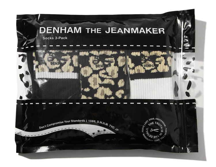 デンハム/DENHAM】LP 3 PACK SOCKS（レオパード3パックソックス