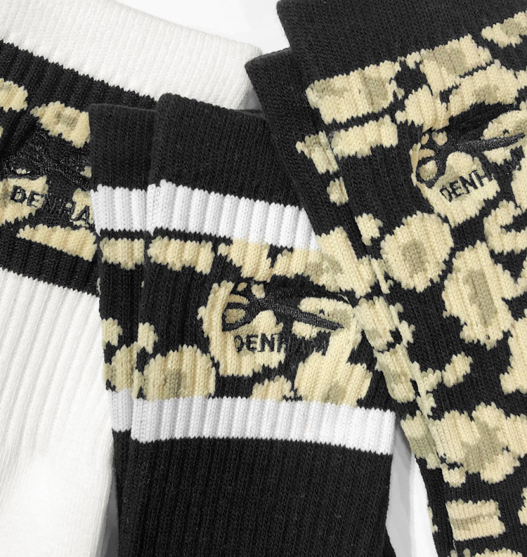 デンハム/DENHAM】LP 3 PACK SOCKS（レオパード3パックソックス