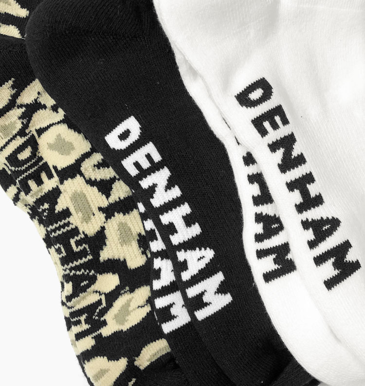 デンハム/DENHAM】LP 3 PACK SOCKS（レオパード3パックソックス