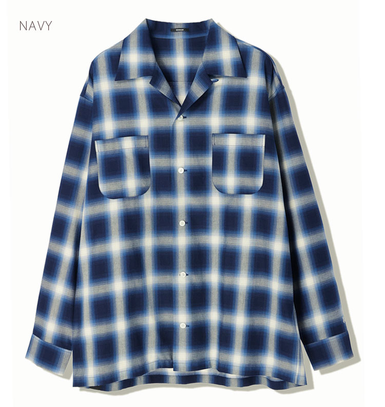 【デンハム/DENHAM】OMBRE CHECK SHIRT（オンブレチェック