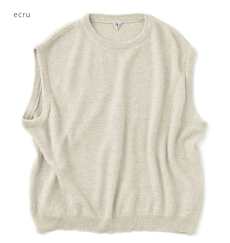 【フィルメランジェ/FilMelange】MARTEZ / マルティス COTTON LINEN MOSS STITCH  KNITTING[2311044]【送料無料】