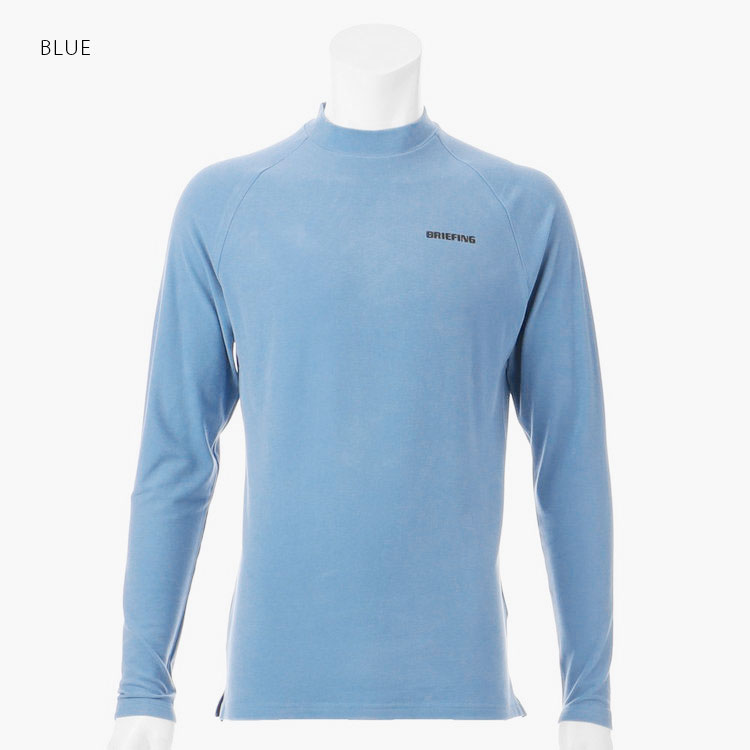 BRIEFING GOLF - CE MS BIAS LOGO MOCK NECK RELAXED FIT