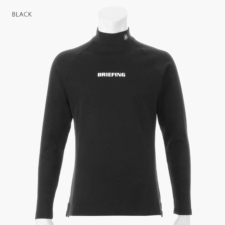 美品]ブリーフィング BRIEFING ウォームハイネックシャツ ブラック
