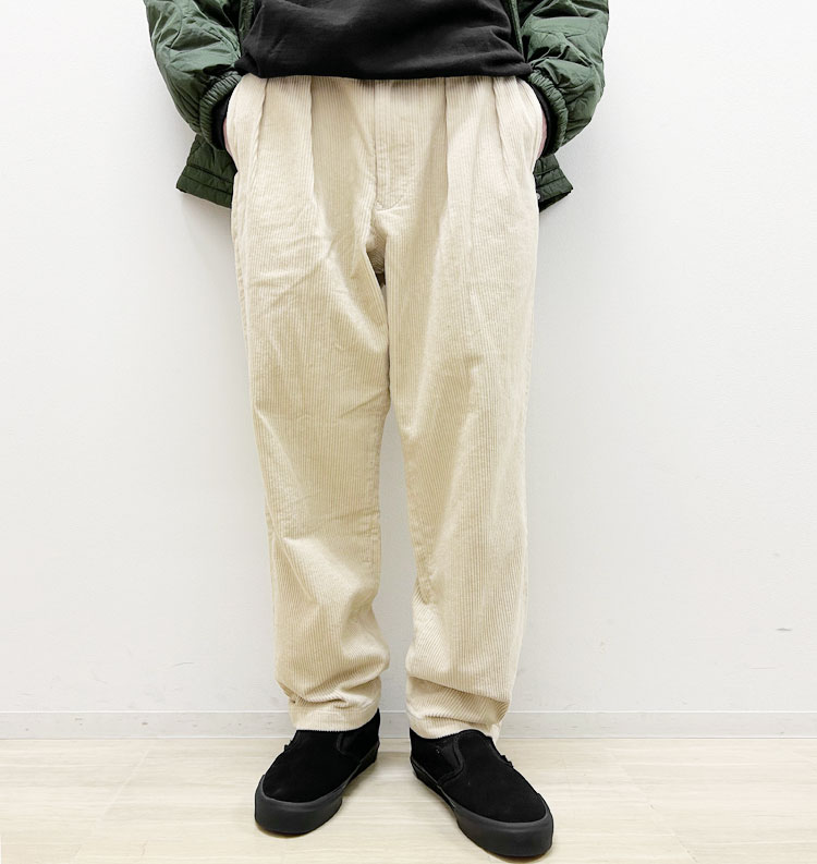 マジックナンバー/MAGIC NUMBER】BASIC 2TUCK CORDUROY PANT