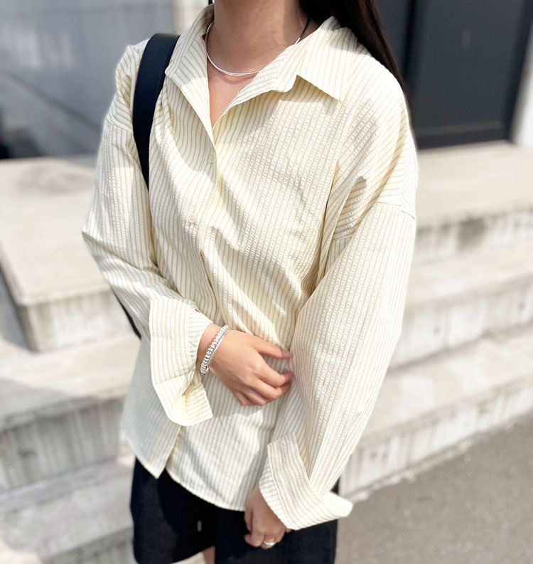 【売れ筋商品|||アガウド/AgAwd】Stripe Shirt（ストライプシャツ）[2417-771480]【送料無料】 AGAWD 【アガウド/AgAwd】Stripe Shirt（ストライプシャツ