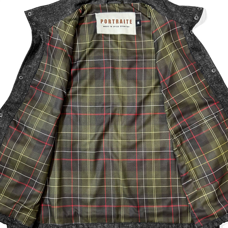 s20】【ポートレイト/PORTRAITE】Over Vest #Charcoal Tweed[005-EQ