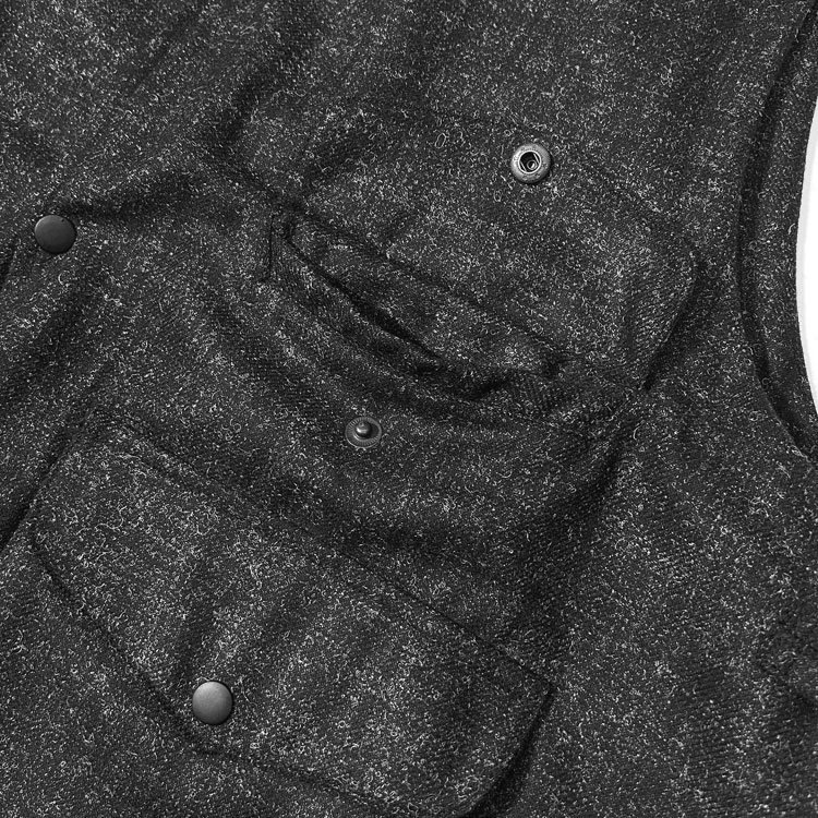 s20】【ポートレイト/PORTRAITE】Over Vest #Charcoal Tweed[005-EQ