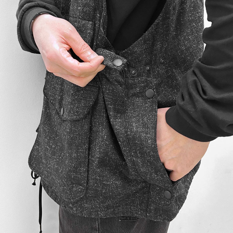 PORTRAITE Over Vest｜Charcoal Tweed｜M PORTRAITE / Over Vest Tweed