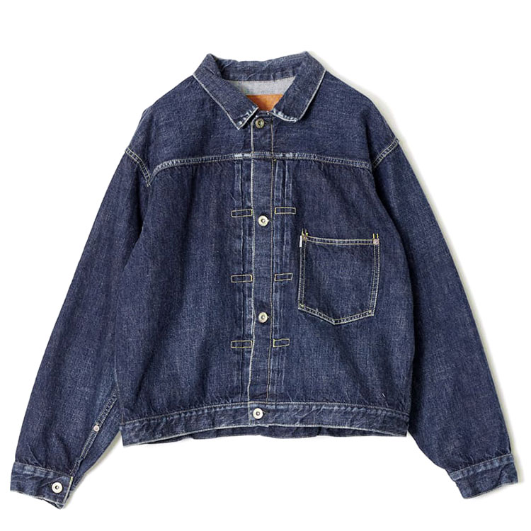 美品 [日本製] REMI RELIEF インディゴ ショップコート sizeＬ シンサレートキルティングシャンブレーコート REMI RELIEF