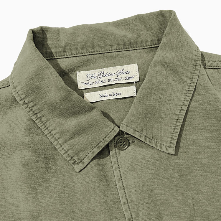 REMI RELIEF 【レミレリーフ/REMI RELIEF】WIDE MILITARY SHIRT