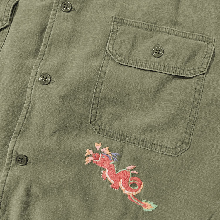 REMI RELIEF 【レミレリーフ/REMI RELIEF】WIDE MILITARY SHIRT