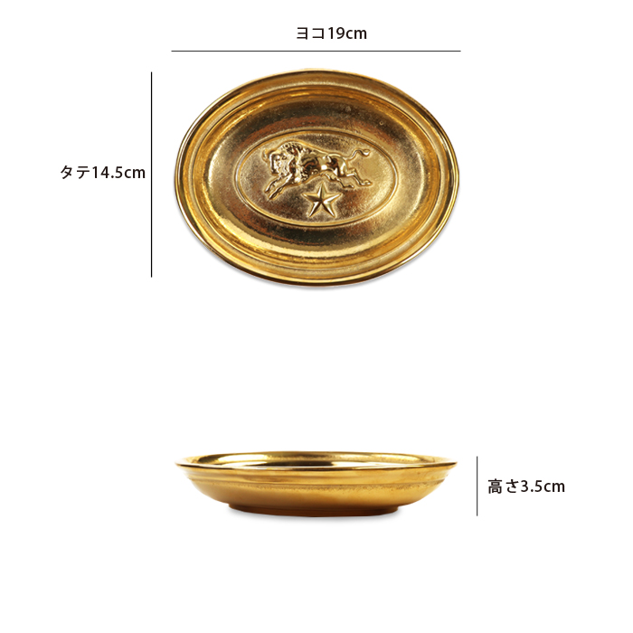 IL BISONTE イルビゾンテ 雑貨小物 イルビゾンテロゴ真鍮ゴールド