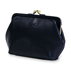 【美品】＊イルビゾンテ /コインケース /がま口/折り財布/ヌメ＊ IL BISONTE イルビゾンテ 財布 コインケース ガマ口コインケース