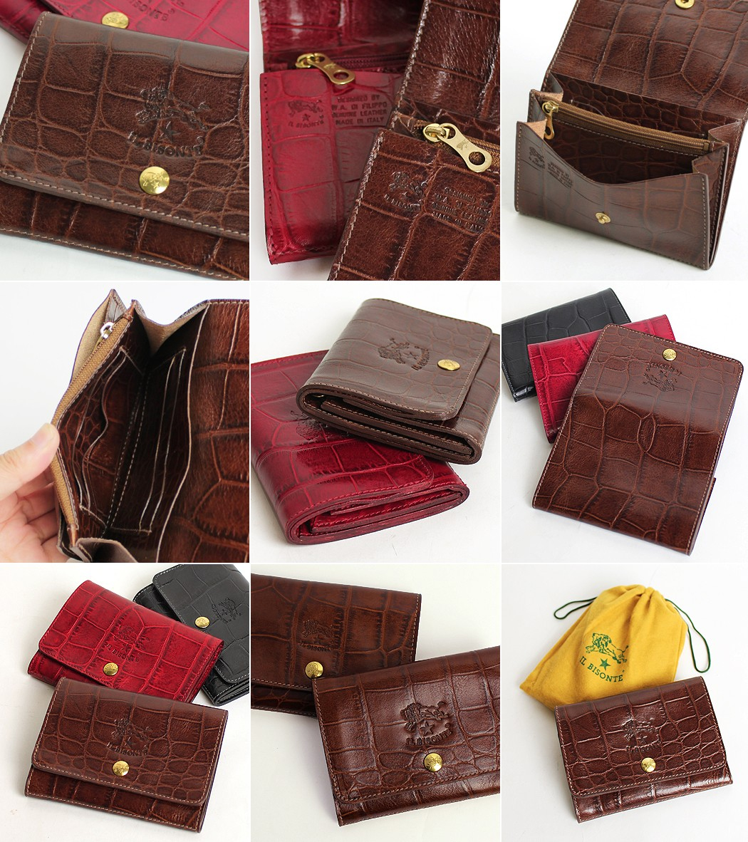 IL BISONTE イルビゾンテ 財布 バケッタヴィンテージレザー L字