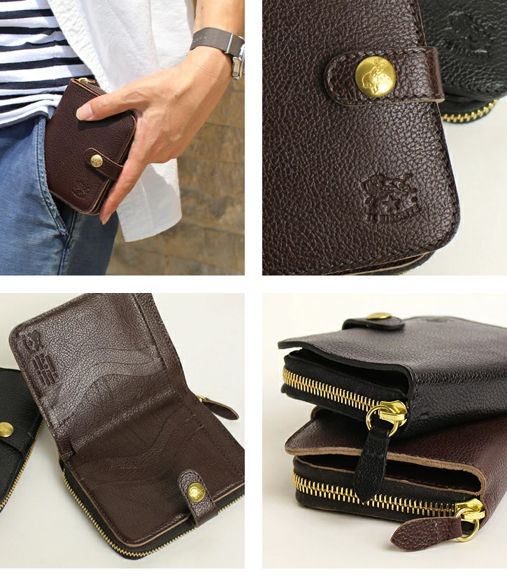 IL BISONTE イルビゾンテ 財布 二つ折り財布(オールジップコイン
