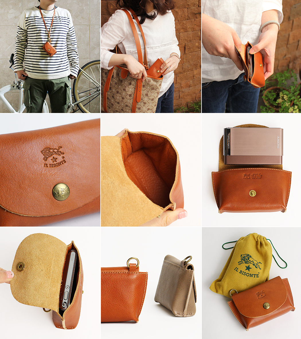 IL BISONTE（イルビゾンテ） ポーチ デジカメケース 54_1_ 5412305195